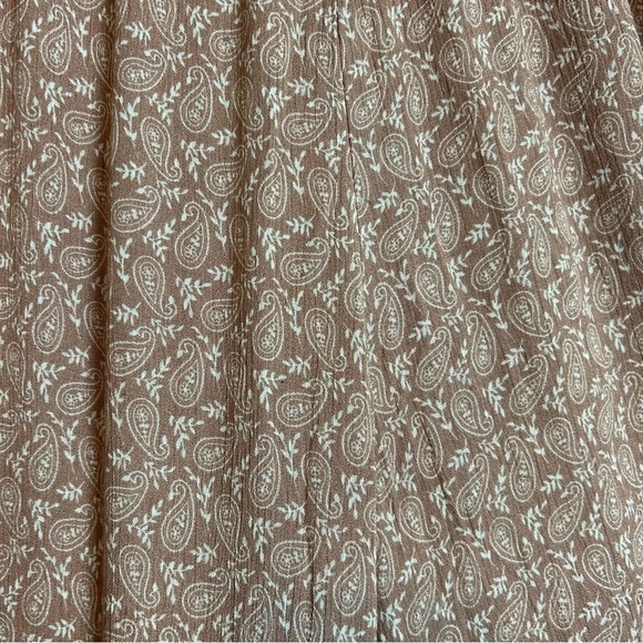 KORI Boho Wide Leg Ruffled Flare Lightweight Paisley and Aztec Print Pants Sz.S - Picture 15 of 15